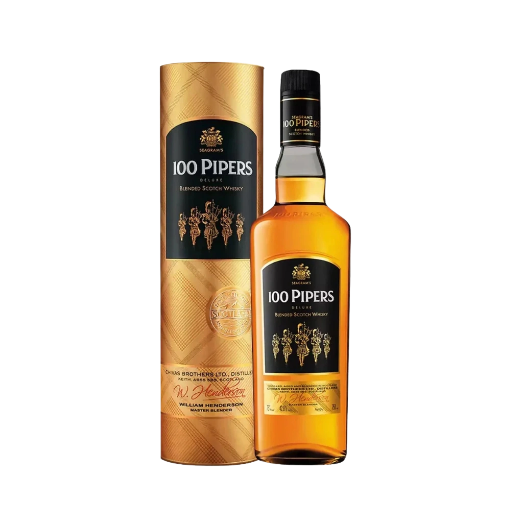 100 Pipers Deluxe Blended Scotch Whisky 750ml