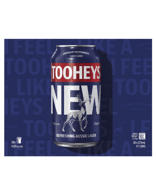 Tooheys New Cans 30x375mL