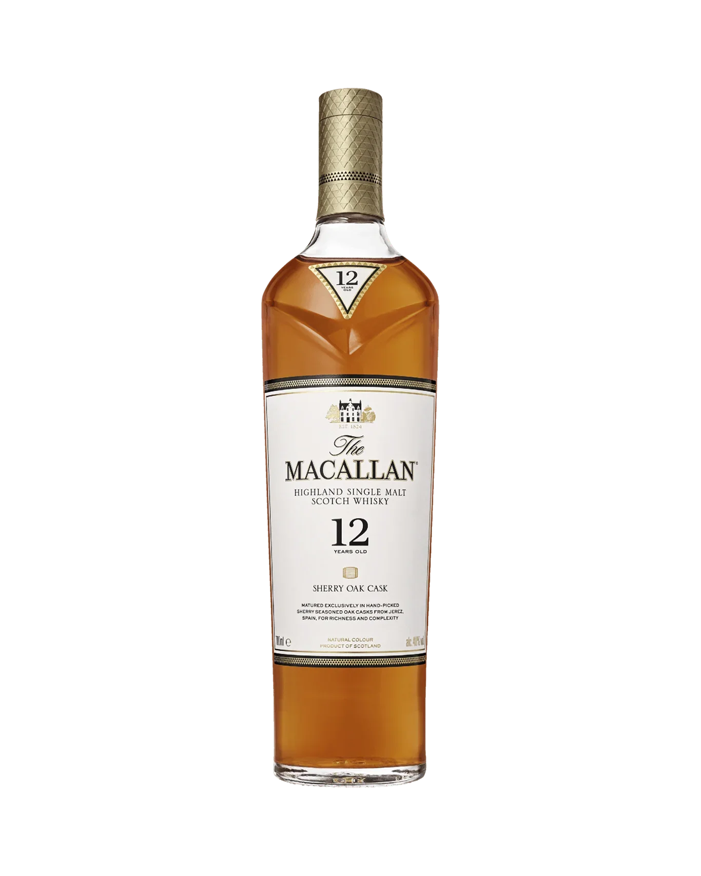 The Macallan 12 Year Old Sherry Cask Single Malt Scotch Whisky 700mL