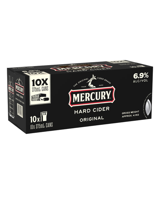 Mercury Hard Cider Cans 10 Pack 375mL