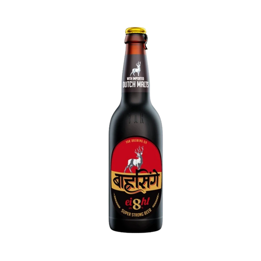 Barahsinghe 8 Super Strong Nepalese Beer Bottles 330mL