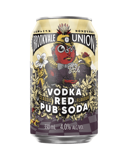 Brookvale Union Vodka Red Pub Soda Cans 330mL