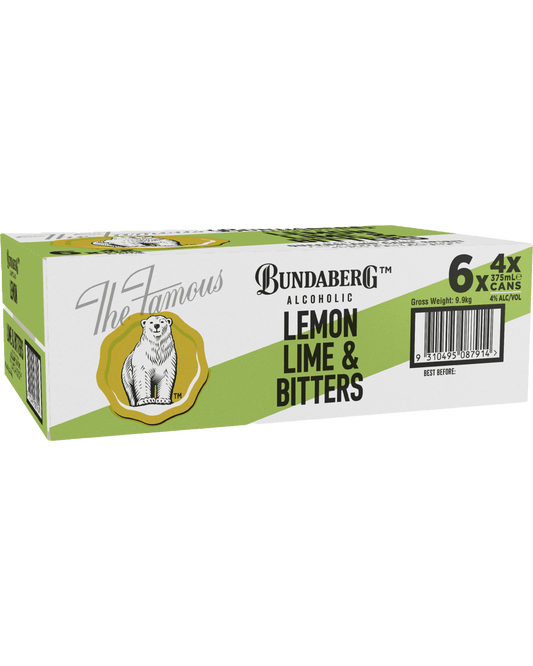 Bundaberg Alcoholic Lemon Lime Bitters 375mL
