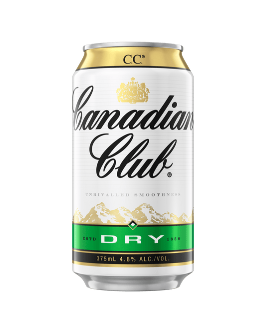 Canadian Club Whisky & Dry Cans 375mL