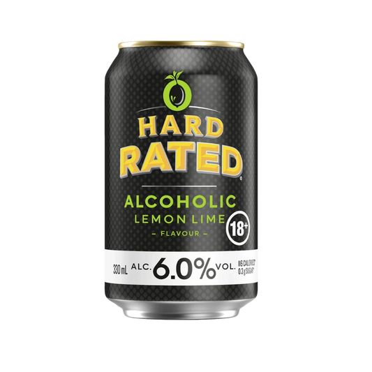 Hard Rated Lemon Lime 6% Cans 330mL