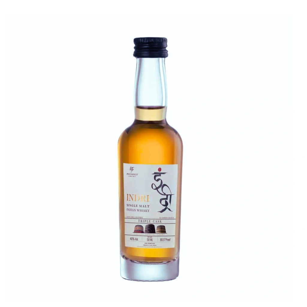 Indri Trini Indian Single Malt Whisky 50mL