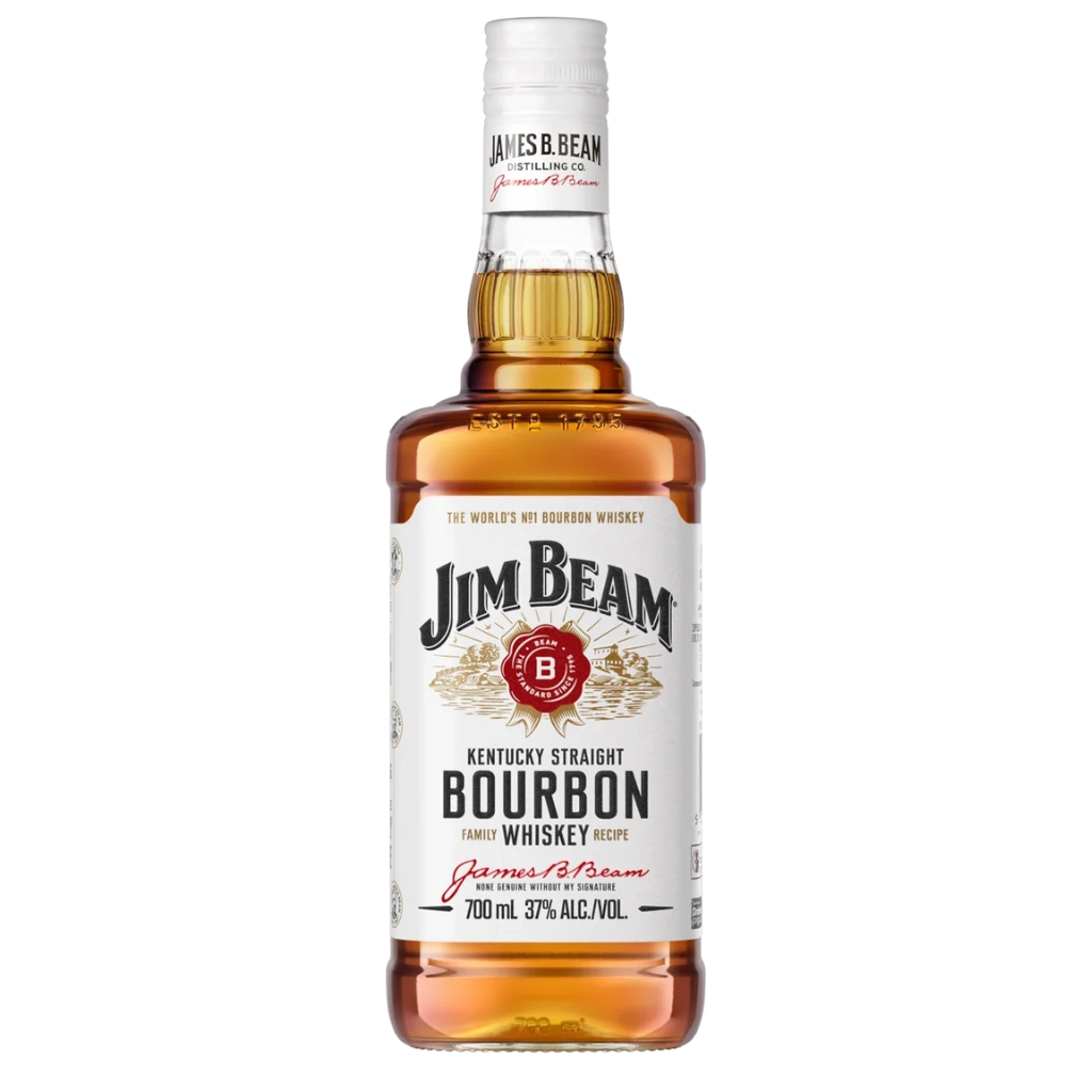 Jim Beam White Label Kentucky Straight Bourbon Whiskey 700mL