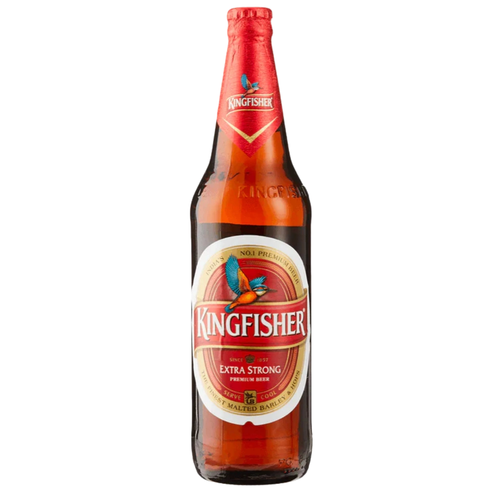 Kingfisher Strong Premium Indian Lager Beer Bottles 650mL