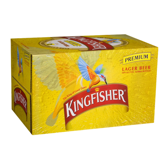 Kingfisher Premium Indian Lager Beer Bottles 330mL