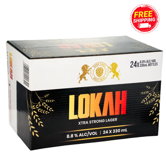 Lokah Xtra Strong Lager Bottles 330mL