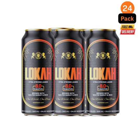 Lokah Xtra Strong Lager Cans 500mL