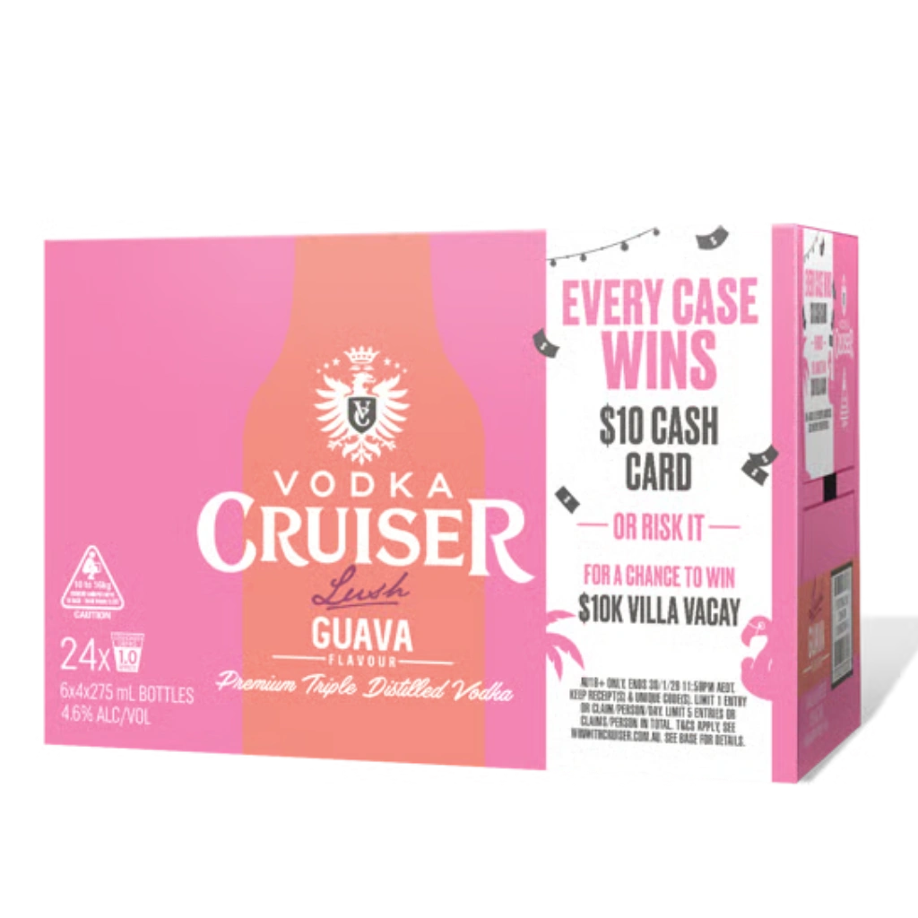 Vodka Cruiser Lush Guava 275mL