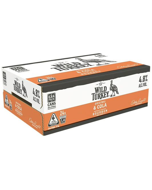 Wild Turkey Bourbon and Cola Cans 375ml