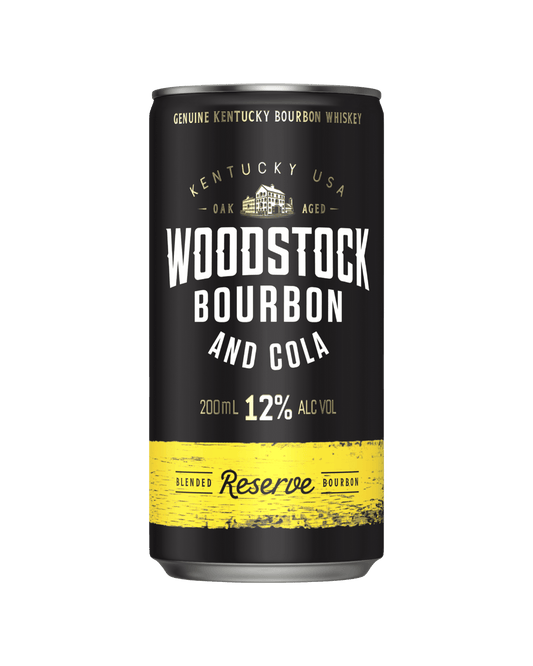 Woodstock Bourbon & Cola 12% Cans 200mL