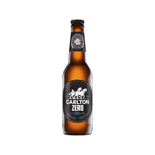 Carlton Zero Zero Non Alcoholic Beer Bottles 330mL