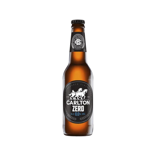 Carlton Zero Zero Non Alcoholic Beer Bottles 330mL
