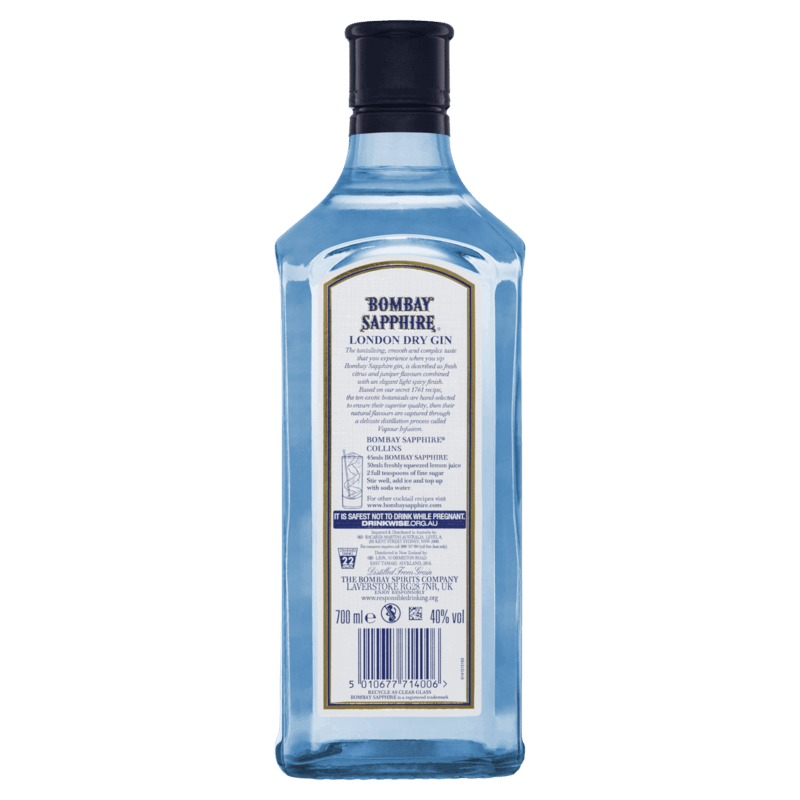Bombay Sapphire Gin 700mL