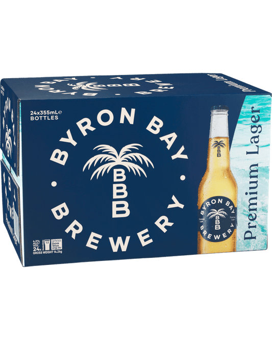 Byron Bay Brewery Premium Lager Bottles 355mL