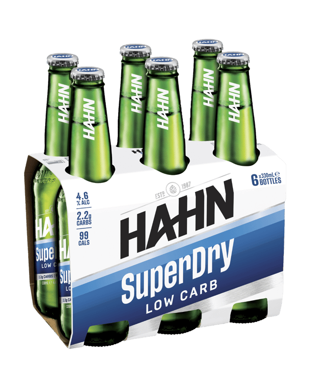 Hahn Super Dry Lager Bottle 330mL