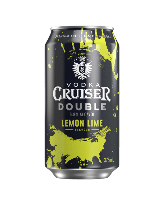 Vodka Cruiser Double Lemon Lime 6.8% 375mL Cans