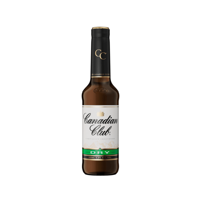 Canadian Club Whisky & Dry Bottles 330mL