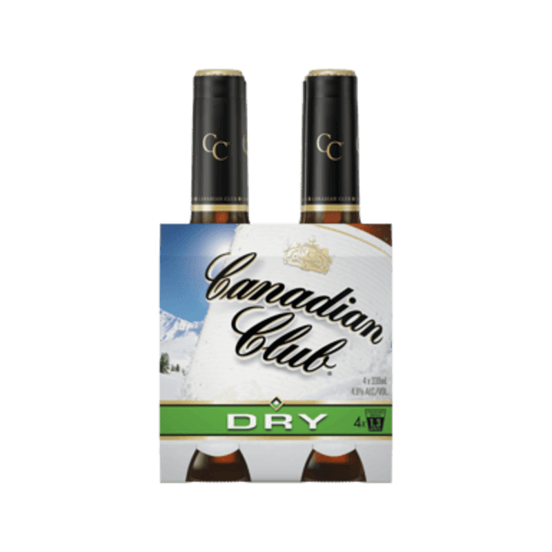 Canadian Club Whisky & Dry Bottles 330mL