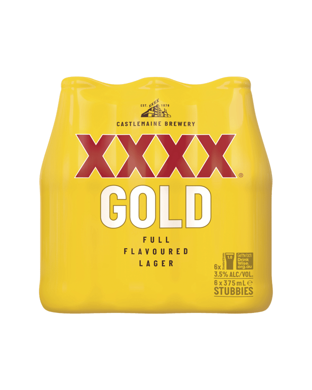 XXXX Gold Lager Bottle 375ml