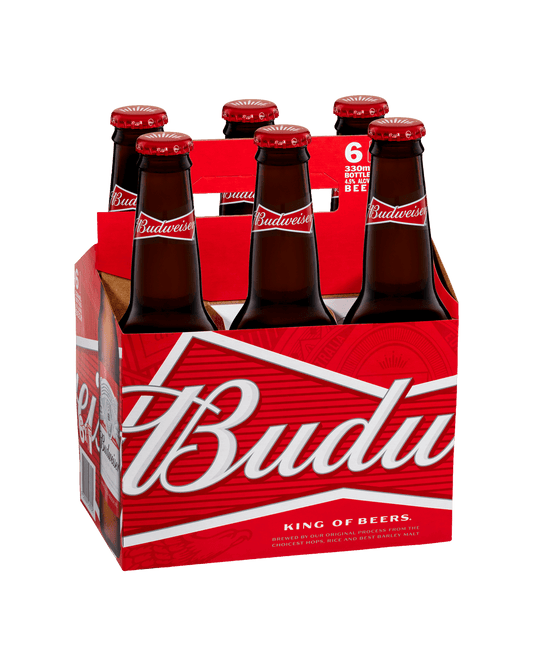 Budweiser Lager Beer Bottle 330mL