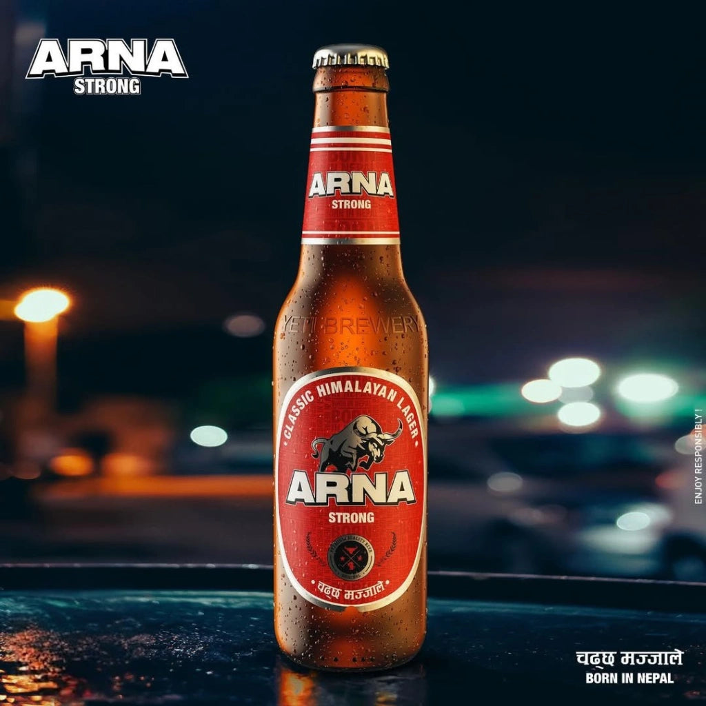 Arna Strong Classic Himalayan Lager Beer Bottles 330mL