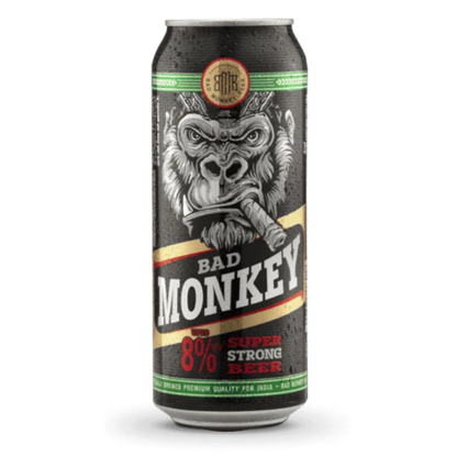 Bad Monkey Super Strong Indian Lager Beer Cans 500mL