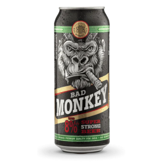 Bad Monkey Super Strong Indian Lager Beer Cans 500mL