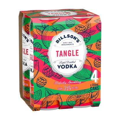 Billson's Vodka & Fruit Tangle Cans 355mL