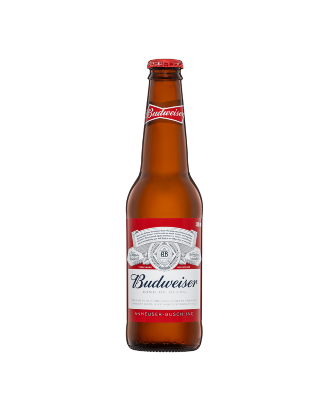 Budweiser Lager Beer Bottle 330mL