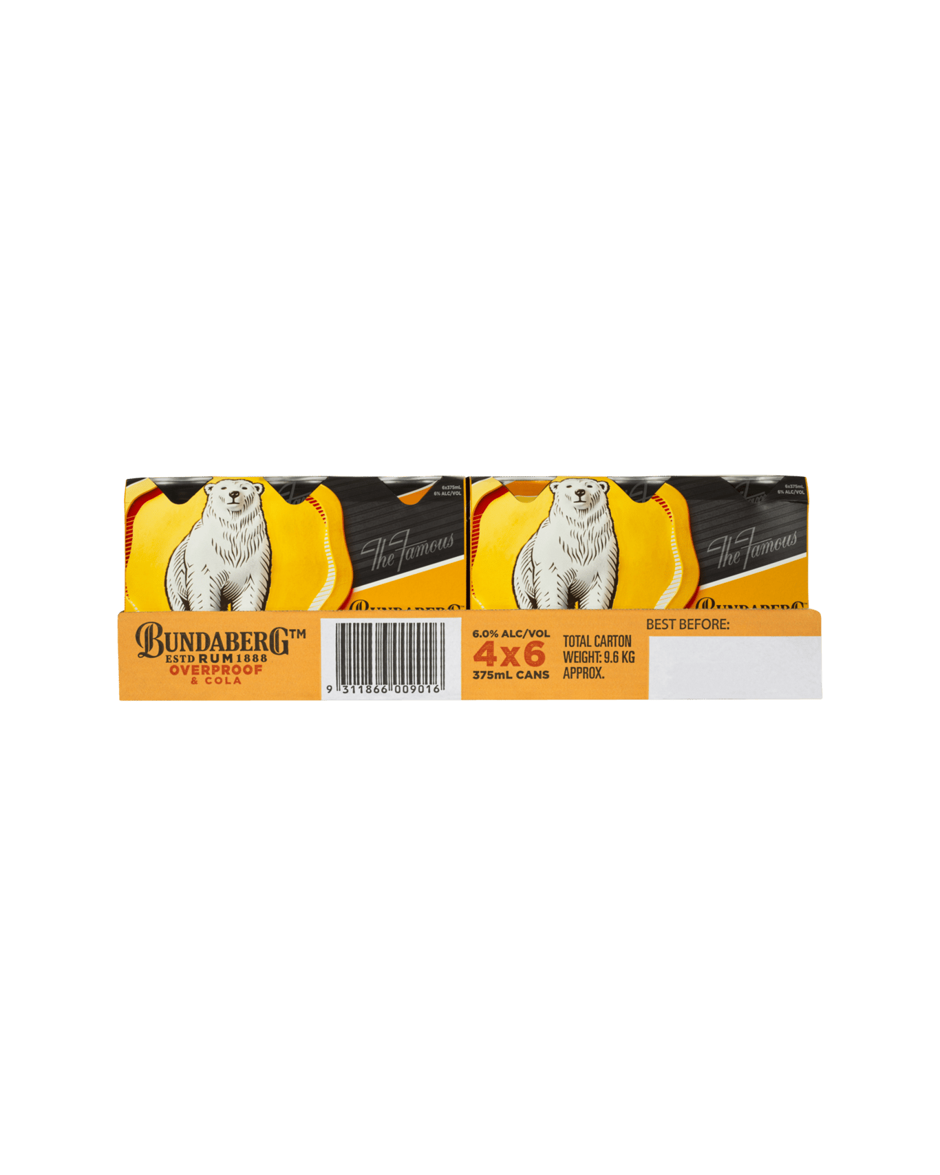 Bundaberg OP Rum & Cola Cans 375ml