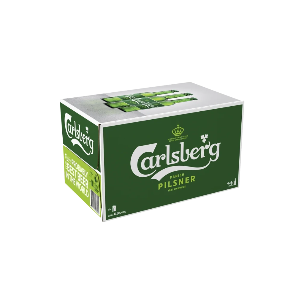 Carlsberg Green Lager Bottles 330mL
