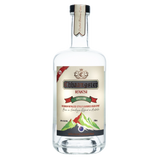 Bottle of Chhaagster Raksi with a label on a white background