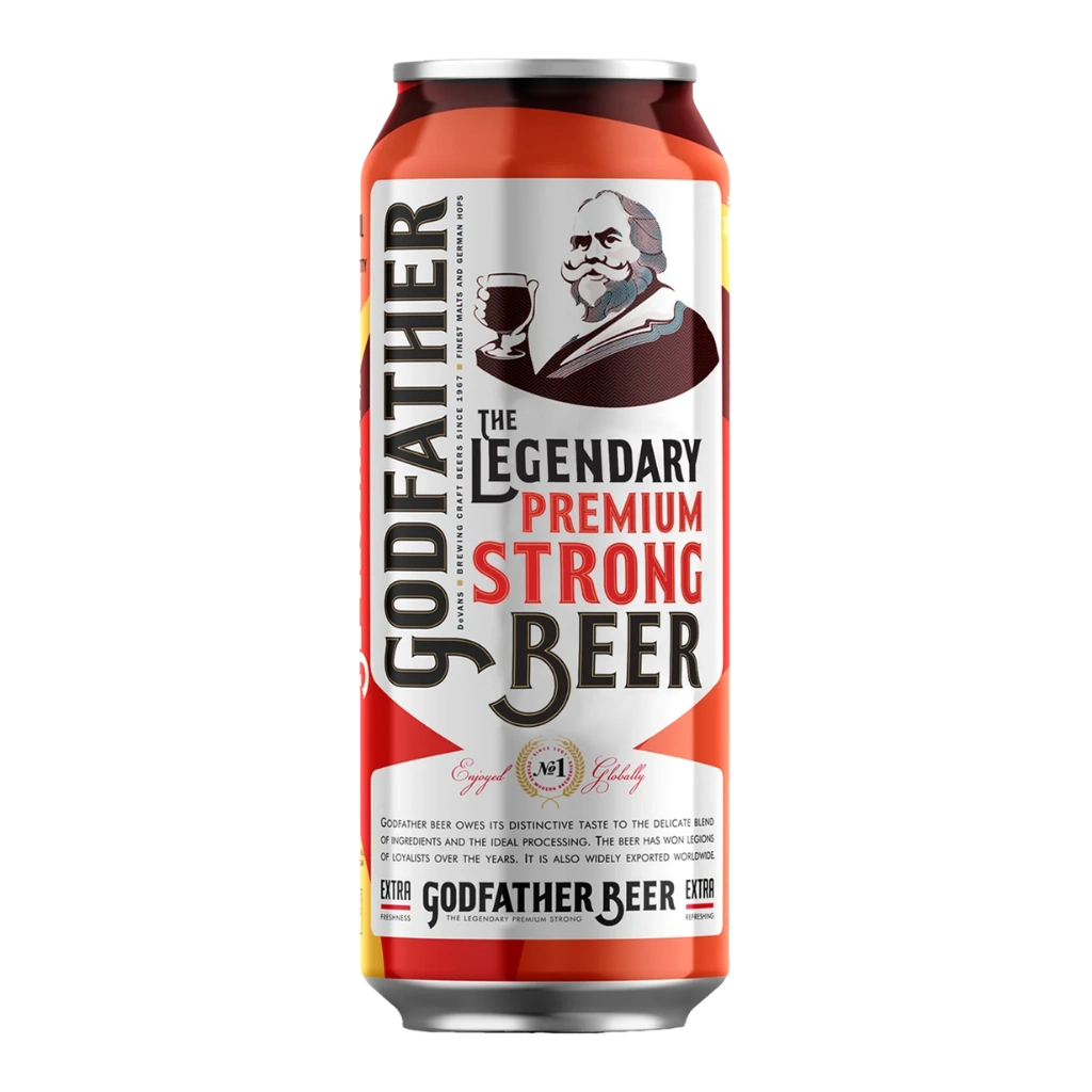 Godfather Legendary Premium Strong Indian Beer Cans 500mL