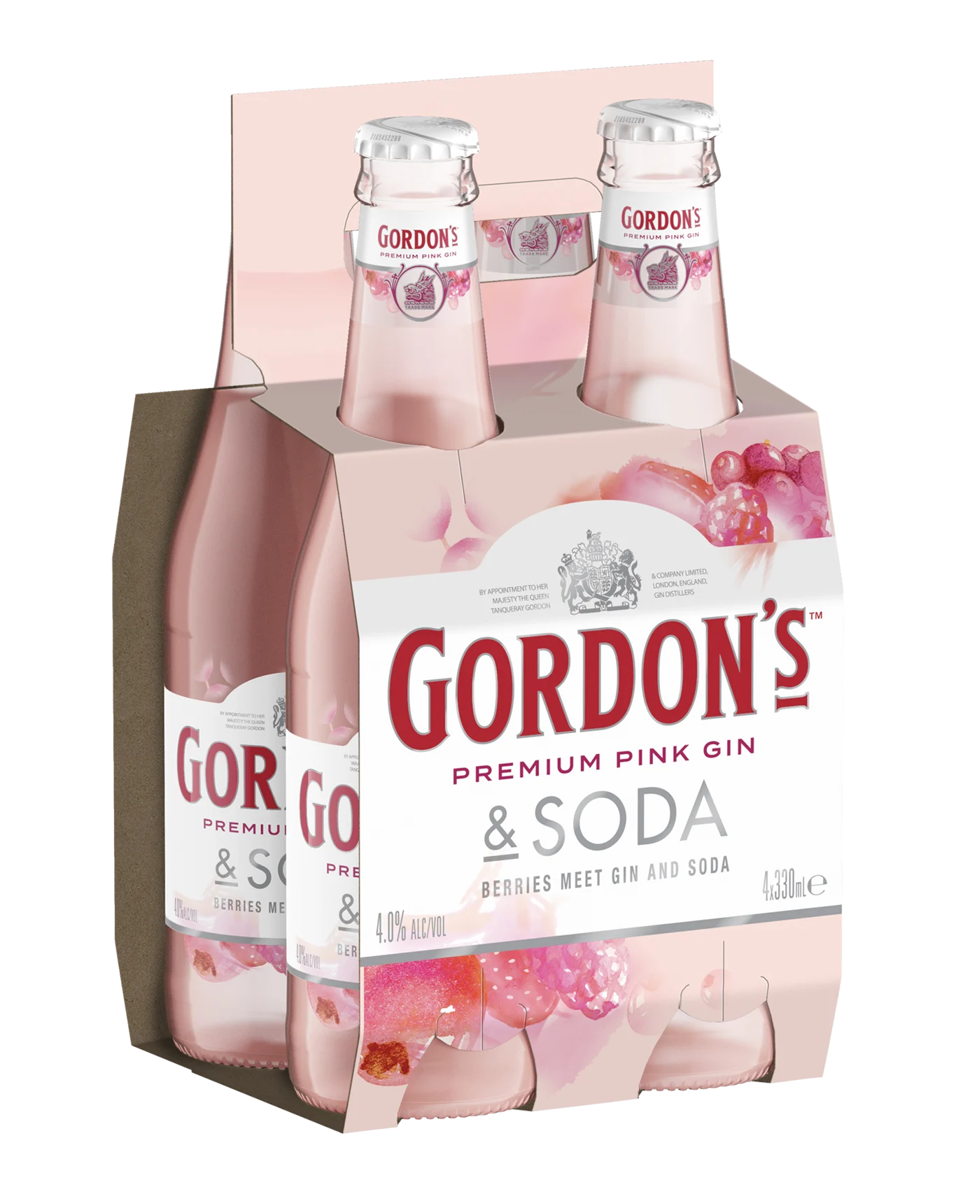 Gordon's Pink Gin & Soda Bottles 330mL
