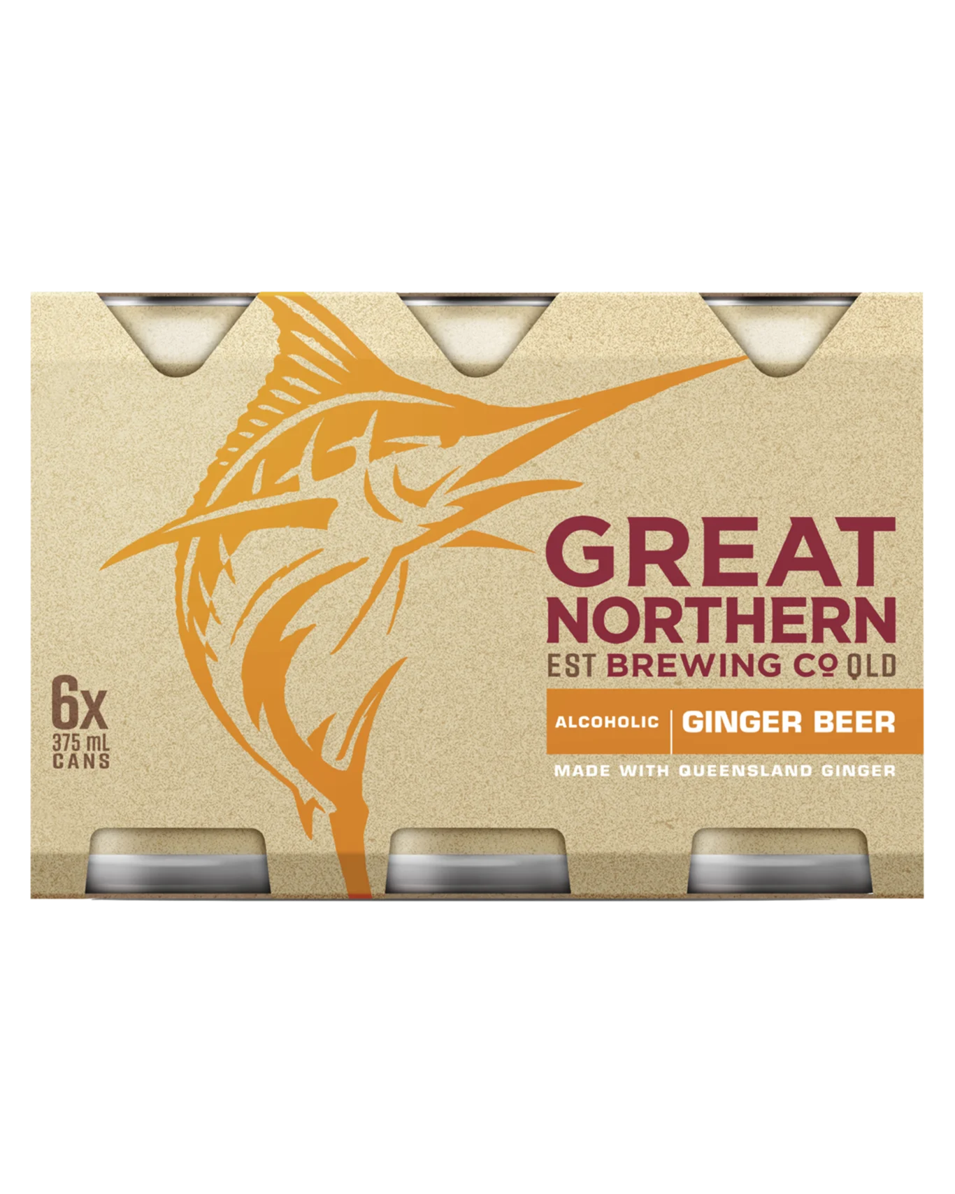 Great Northern Ginger Beer Can 375mL X 6 pack