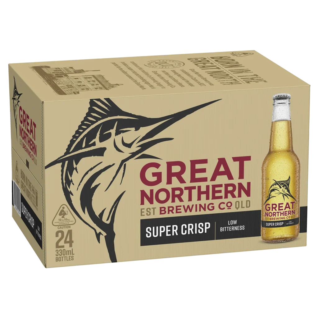 Great Northern Brewing Co. Super Crisp Lager Bottles 330mL