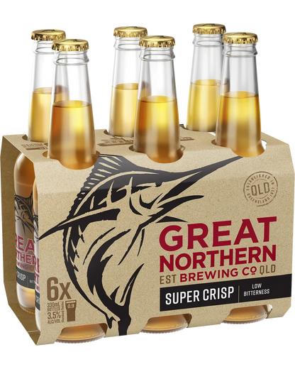 Great Northern Brewing Co. Super Crisp Lager Bottles 330mL