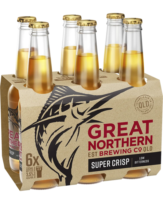 Great Northern Brewing Co. Super Crisp Lager Bottles 330mL