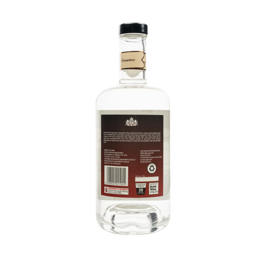 Manavatti Wild edition Unaged Cane Spirit