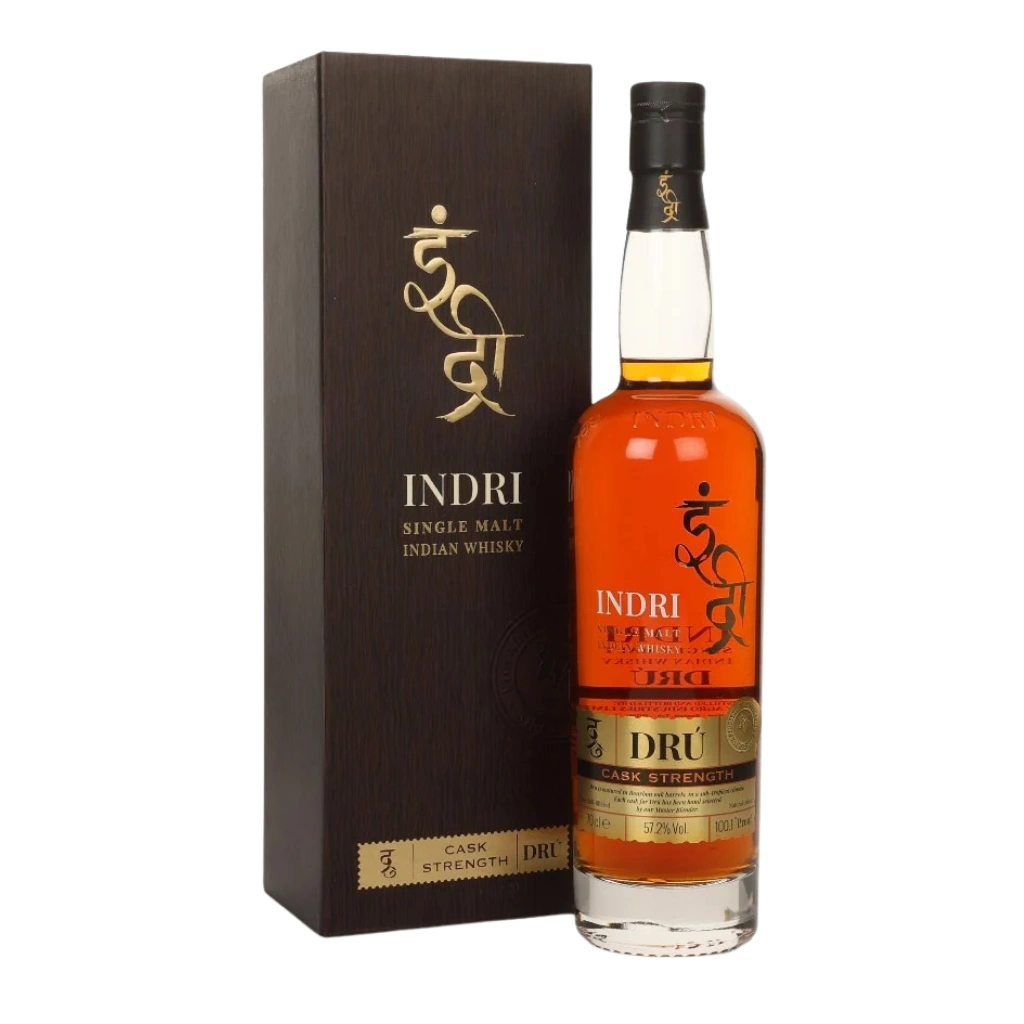 Indri Dru Cask Strength Single Malt Indian Whisky 700ml