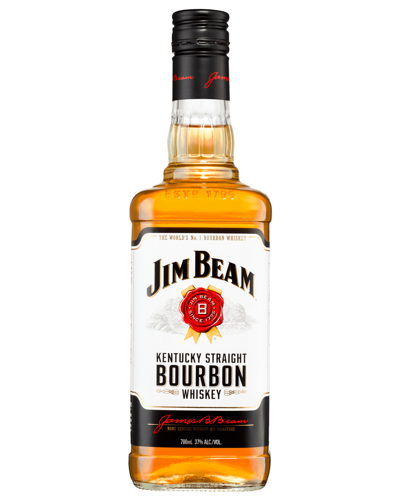 Jim Beam White Label Kentucky Straight Bourbon Whiskey 700mL