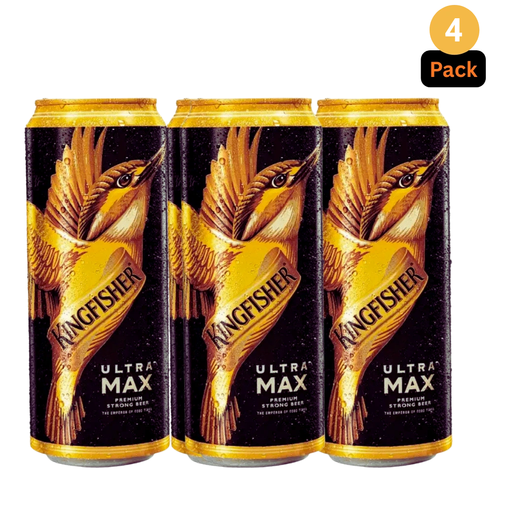 Kingfisher Ultra MAX Premium Indian Beer Cans 500mL