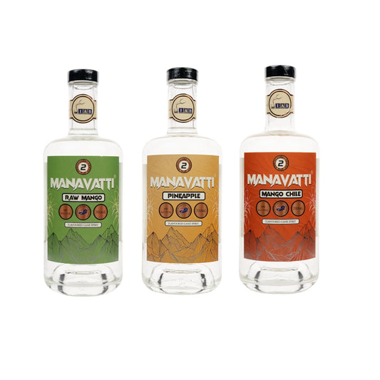 Manavatti 3 Flavour Cane Spirit Combo Pack 700mL