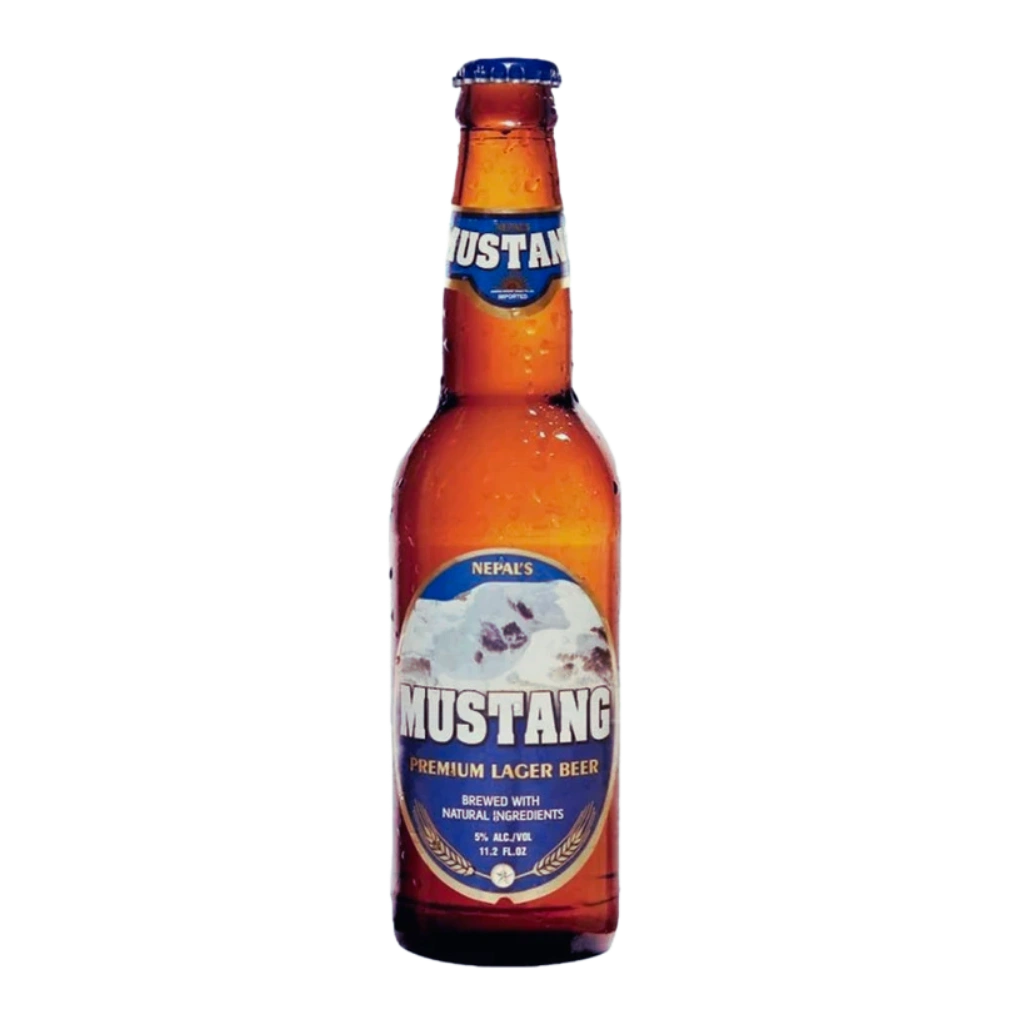 Mustang Premium Lager Beer 5% 330mL – Nepal