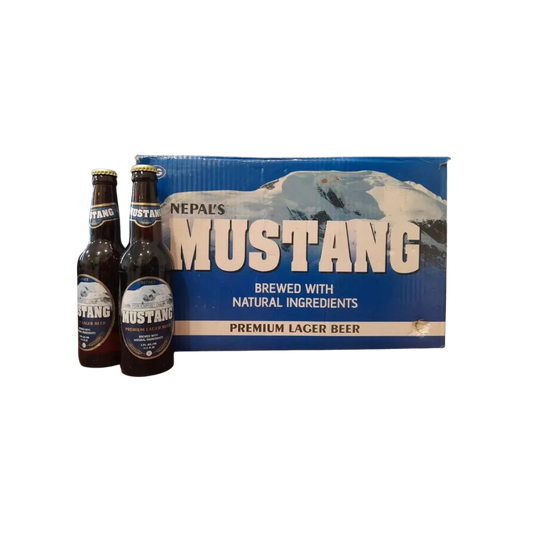 Mustang Premium Lager Beer 5% 330mL – Nepal