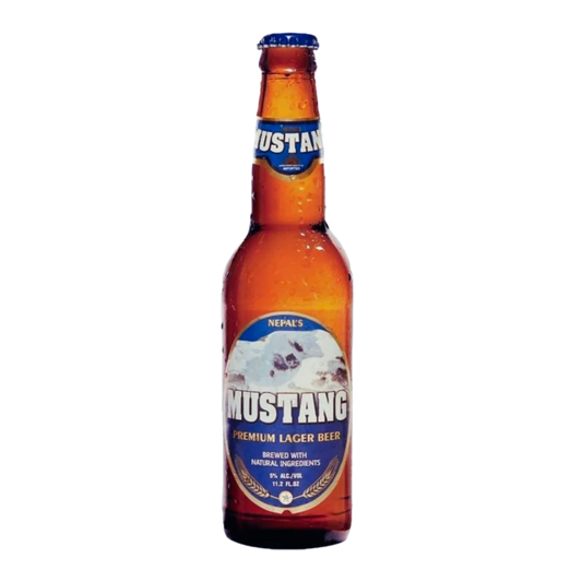 Mustang Premium Lager Beer 5% 330mL – Nepal